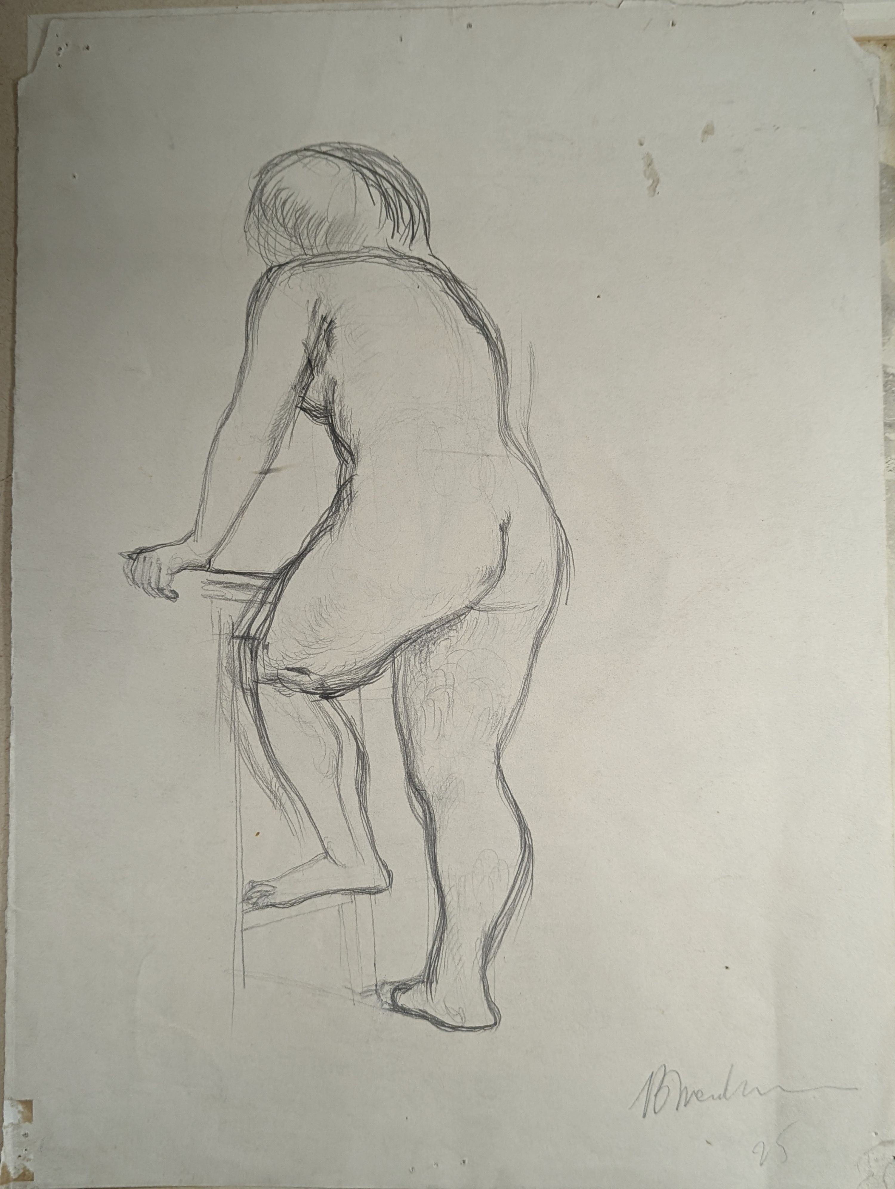 Barnett Freedman (1901-1958), folio of ink and pencil sketches, mostly nude studies, largest 37 x 27cm